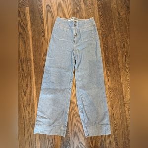 Pilcro Anthropolie wide leg jeans